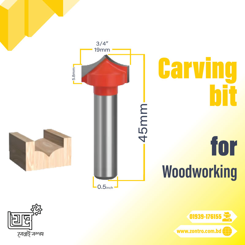 Carving bit-1/2*19 mm full round