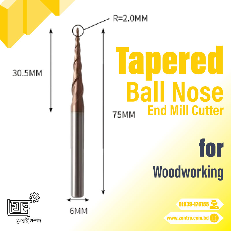 Tapered-ball-nose 6-4*25*50